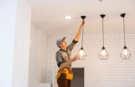 تركيب لمبات وإضاءة